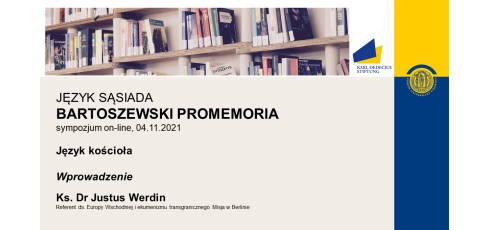 thumbnail of medium Wyklad "Jezyk Kosciola", cz. 1, Ks. dr Justus Werdin