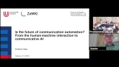 thumbnail of medium Andreas Hepp - Is the future of communication automation? From the human-machine interaction to communicative AI