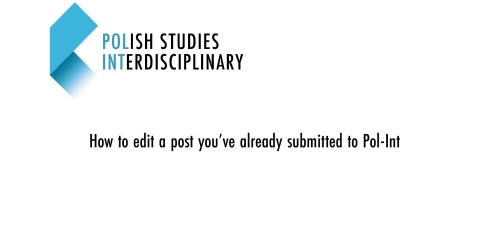 thumbnail of medium How to edit a post you’ve already submitted to Pol-Int
