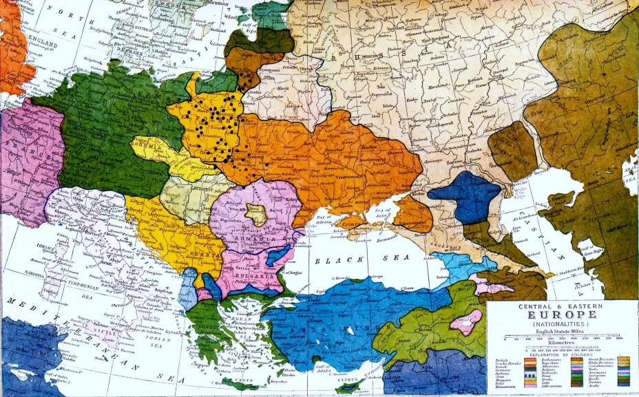 Nationalitäten in Mittel- und Osteuropa, London, 1920