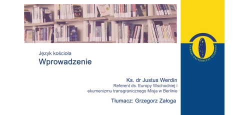 thumbnail of medium Wyklad "Jezyk Kosciola", cz. 1, Ks. dr Justus Werdin