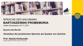 Vortrag "Sprache des Rechts" Teil 1, Prof. Natalia Kohtamäki