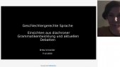 thumbnail of medium Britta Schneider: Geschlechtergerechte Sprache (Vortrag)