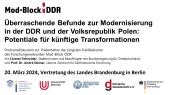 thumbnail of medium Was aus vergangenen Modernisierungen und Transformationen gelernt werden kann – Forschungsverbund „Mod-Block-DDR“